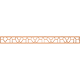 thumbnail image 1 of Ekena Millwork 46 3/8"W x 4"H x 1/4"T Whitechapel Fretwork Moulding, Cherry, 1 of 1