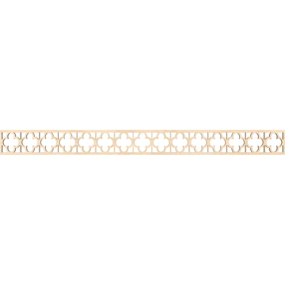 Ekena Millwork 46 3/8"W x 4"H x 1/4"T Woodall Fretwork Moulding, Birch