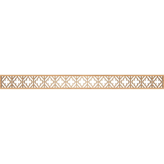 Ekena Millwork 46 3/8"W x 4"H x 3/8"T Hazelton Fretwork Moulding, Maple