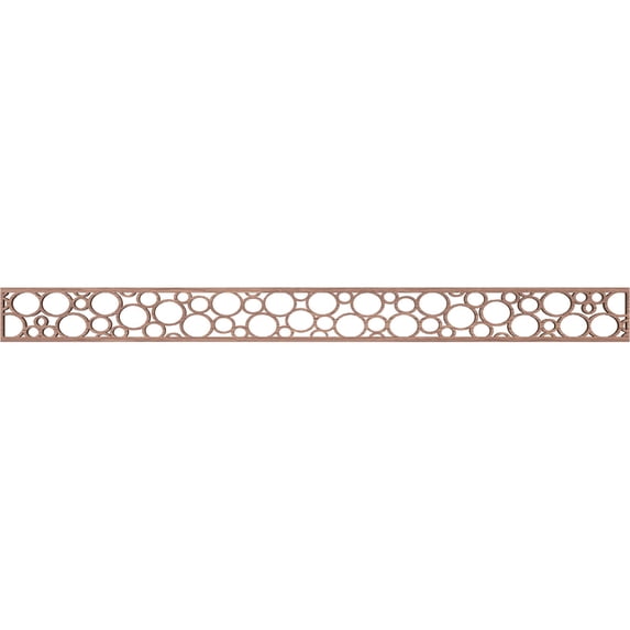 Ekena Millwork 46 3/8"W x 4"H x 3/8"T Hemingway Fretwork Moulding, Walnut