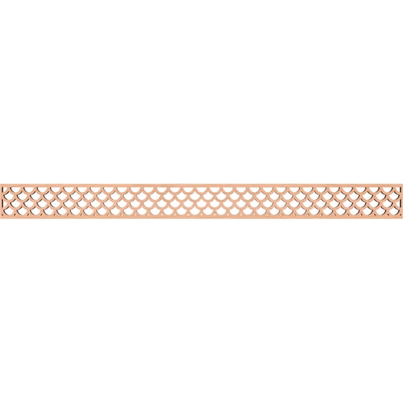 Ekena Millwork 46 3/8"W x 4"H x 3/8"T Hudson Fretwork Moulding, Alder