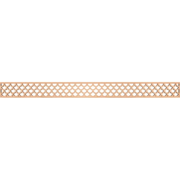 Ekena Millwork 46 3/8"W x 4"H x 3/8"T Hudson Fretwork Moulding, Hickory