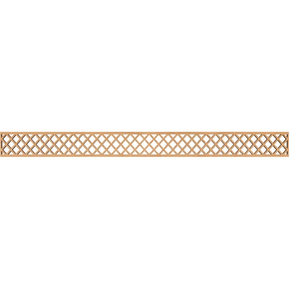 Ekena Millwork 46 3/8"W x 4"H x 3/8"T Manchester Fretwork Moulding, Maple