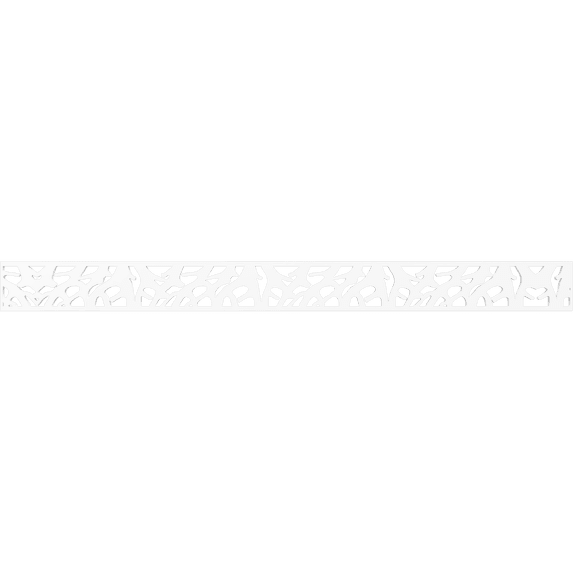 Ekena Millwork 46 3/8"W x 4"H x 3/8"T Manton Fretwork Moulding, Architectural Grade PVC