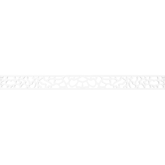 Ekena Millwork 46 3/8"W x 4"H x 3/8"T Rochester Fretwork Moulding, Architectural Grade PVC
