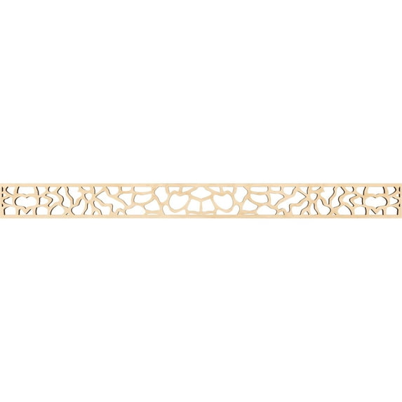 Ekena Millwork 46 3/8"W x 4"H x 3/8"T Rochester Fretwork Moulding, Birch