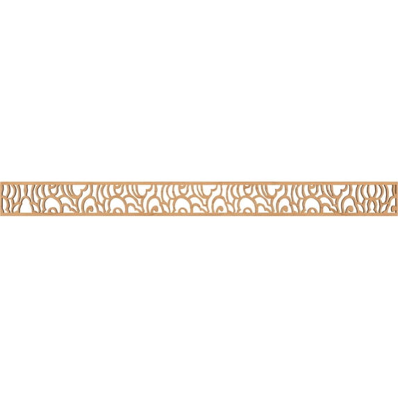 Ekena Millwork 46 3/8"W x 4"H x 3/8"T Springfield Fretwork Moulding, Maple