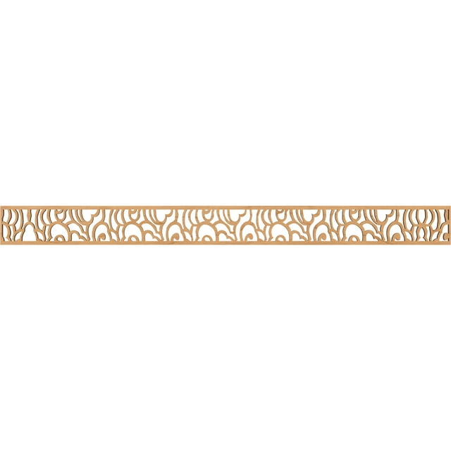 Ekena Millwork 46 3/8"W x 4"H x 3/8"T Springfield Fretwork Moulding, Maple