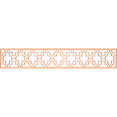 thumbnail image 1 of Ekena Millwork 46 5/8"W x 8"H x 1/4"T Chicago Fretwork Moulding, Alder, 1 of 1