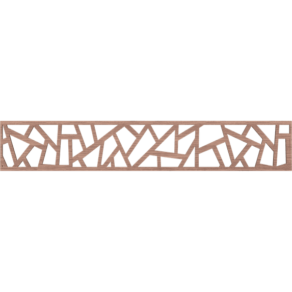 Ekena Millwork 46 5/8"W x 8"H x 1/4"T Harrisburg Fretwork Moulding, Walnut