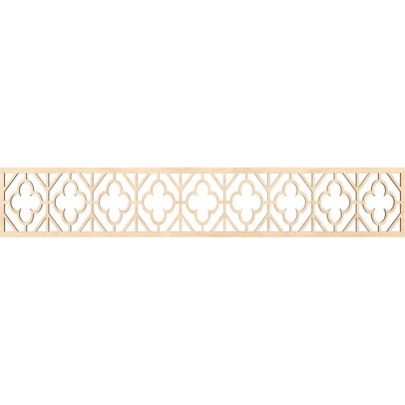 Ekena Millwork 46 5/8"W x 8"H x 1/4"T Hazelton Fretwork Moulding, Birch