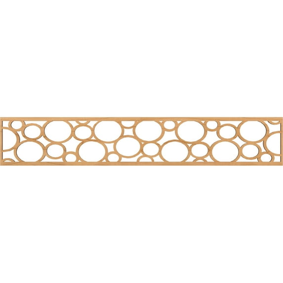 Ekena Millwork 46 5/8"W x 8"H x 1/4"T Hemingway Fretwork Moulding, Maple