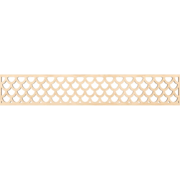 Ekena Millwork 46 5/8"W x 8"H x 1/4"T Hudson Fretwork Moulding, Birch