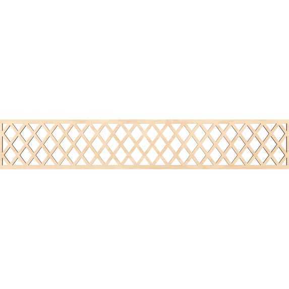 Ekena Millwork 46 5/8"W x 8"H x 1/4"T Manchester Fretwork Moulding, Birch