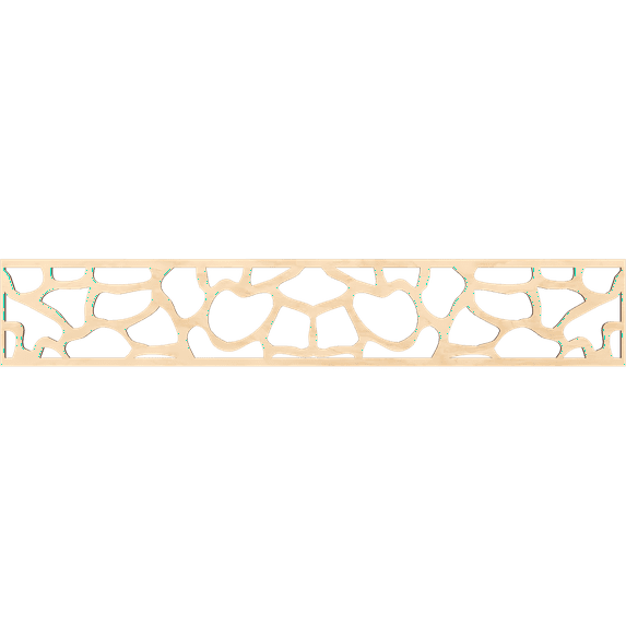 Ekena Millwork 46 5/8"W x 8"H x 1/4"T Rochester Fretwork Moulding, Birch