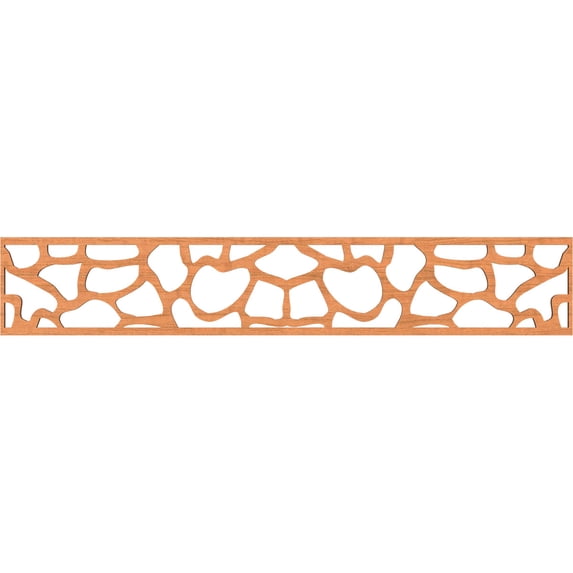 Ekena Millwork 46 5/8"W x 8"H x 1/4"T Rochester Fretwork Moulding, Cherry