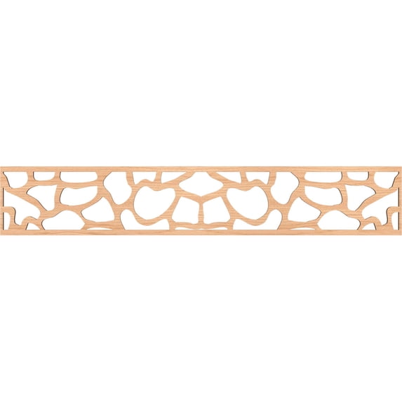Ekena Millwork 46 5/8"W x 8"H x 1/4"T Rochester Fretwork Moulding, Hickory