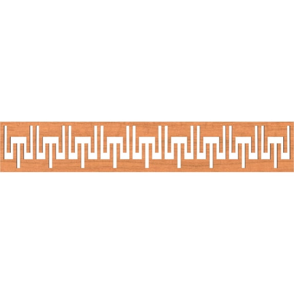 Ekena Millwork 46 5/8"W x 8"H x 1/4"T Victory Fretwork Moulding, Cherry