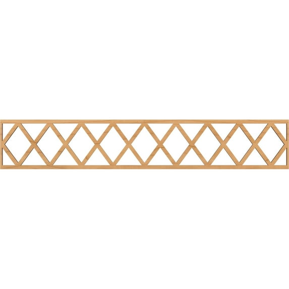 Ekena Millwork 46 5/8"W x 8"H x 1/4"T Wolford Fretwork Moulding, Maple