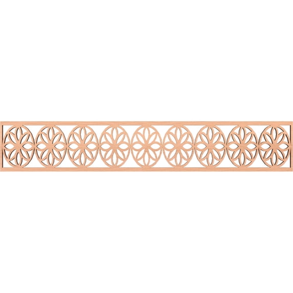 Ekena Millwork 46 5/8"W x 8"H x 3/8"T Blume Fretwork Moulding, Alder