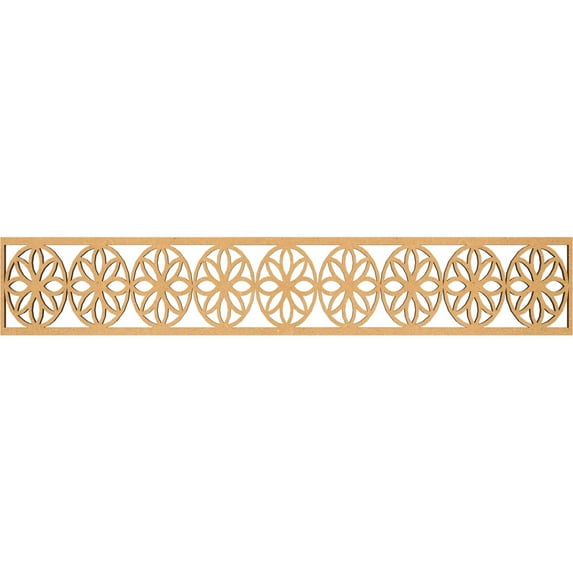 Ekena Millwork 46 5/8"W x 8"H x 3/8"T Blume Fretwork Moulding, Wood (Paint Grade)