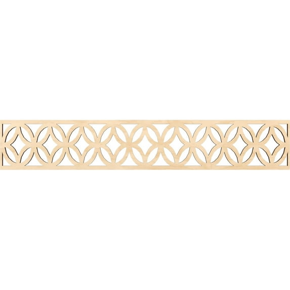 Ekena Millwork 46 5/8"W x 8"H x 3/8"T Crosby Fretwork Moulding, Birch