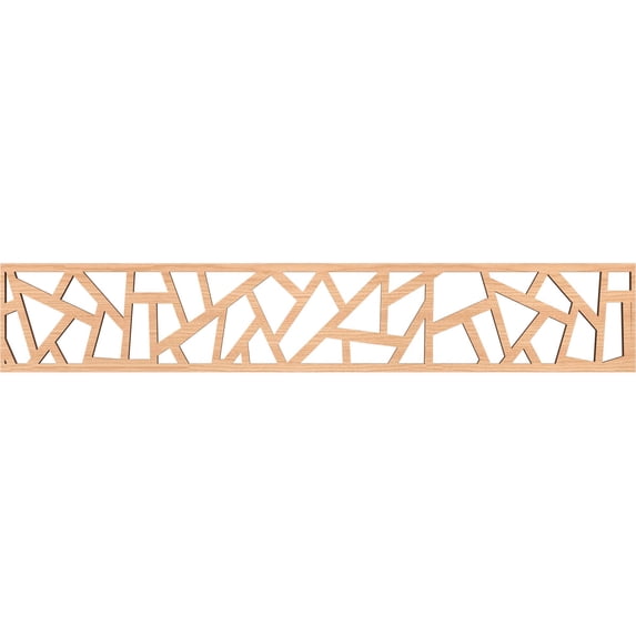 Ekena Millwork 46 5/8"W x 8"H x 3/8"T Harrisburg Fretwork Moulding, Hickory