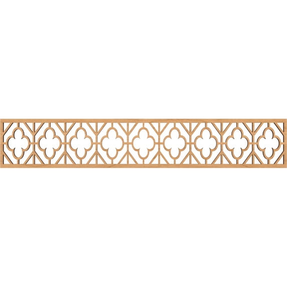 Ekena Millwork 46 5/8"W x 8"H x 3/8"T Hazelton Fretwork Moulding, Maple