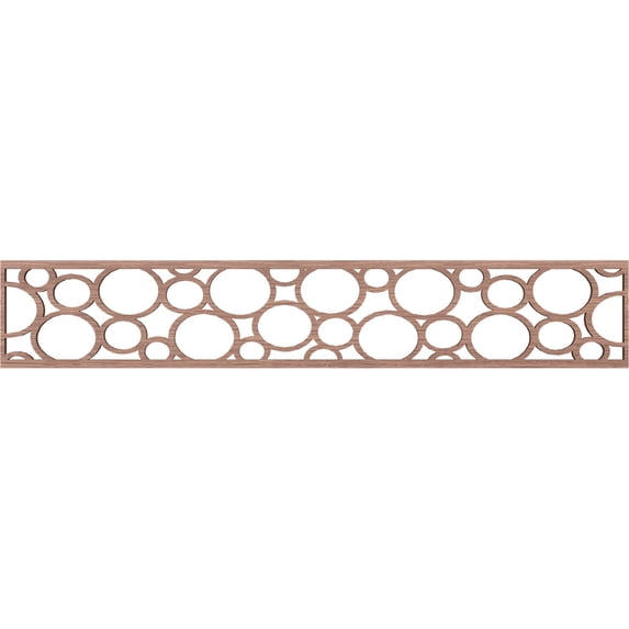Ekena Millwork 46 5/8"W x 8"H x 3/8"T Hemingway Fretwork Moulding, Walnut