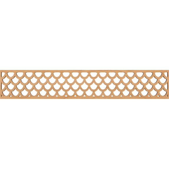 Ekena Millwork 46 5/8"W x 8"H x 3/8"T Hudson Fretwork Moulding, Maple