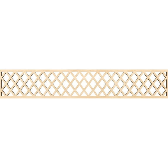 Ekena Millwork 46 5/8"W x 8"H x 3/8"T Manchester Fretwork Moulding, Birch