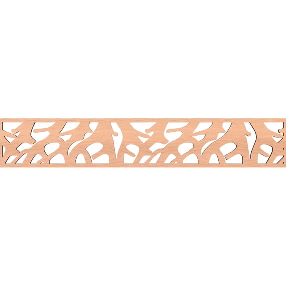 Ekena Millwork 46 5/8"W x 8"H x 3/8"T Manton Fretwork Moulding, Alder