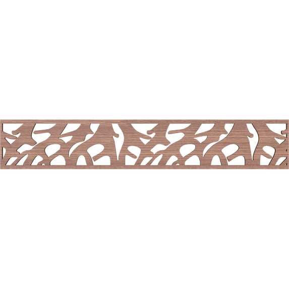 Ekena Millwork 46 5/8"W x 8"H x 3/8"T Manton Fretwork Moulding, Walnut