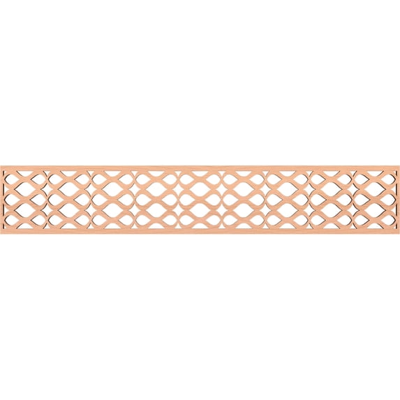 Ekena Millwork 46 5/8"W x 8"H x 3/8"T Somerset Fretwork Moulding, Alder