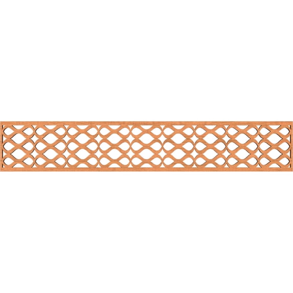 Ekena Millwork 46 5/8"W x 8"H x 3/8"T Somerset Fretwork Moulding, Cherry