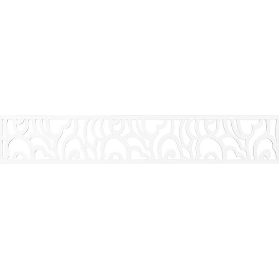Ekena Millwork 46 5/8"W x 8"H x 3/8"T Springfield Fretwork Moulding, Architectural Grade PVC