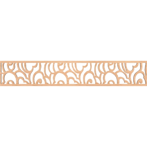 Ekena Millwork 46 5/8"W x 8"H x 3/8"T Springfield Fretwork Moulding, Hickory