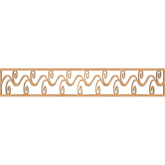 Ekena Millwork 46 5/8"W x 8"H x 3/8"T Tilden Fretwork Moulding, Maple