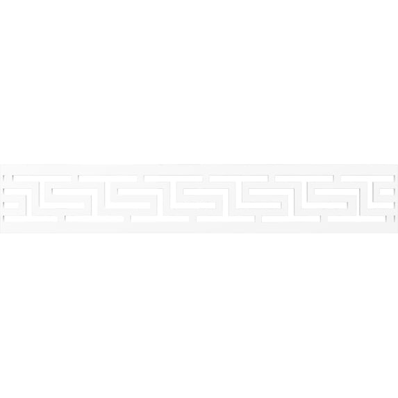 Ekena Millwork 46 5/8"W x 8"H x 3/8"T Tulum Fretwork Moulding, Architectural Grade PVC