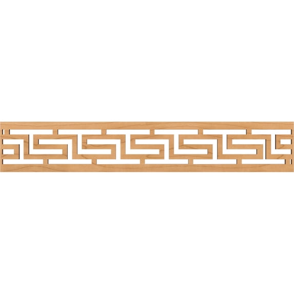 Ekena Millwork 46 5/8"W x 8"H x 3/8"T Tulum Fretwork Moulding, Maple