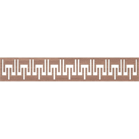 Ekena Millwork 46 5/8"W x 8"H x 3/8"T Victory Fretwork Moulding, Walnut