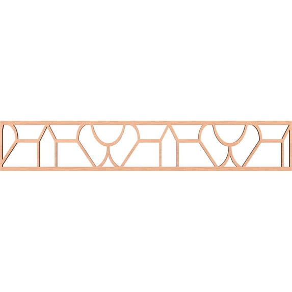 Ekena Millwork 46 5/8"W x 8"H x 3/8"T Whitechapel Fretwork Moulding, Alder