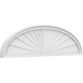 thumbnail image 1 of Ekena Millwork 46"W x 12-1/2"H x 2"P Elliptical Sunburst Architectural Grade PVC Pediment, 1 of 7