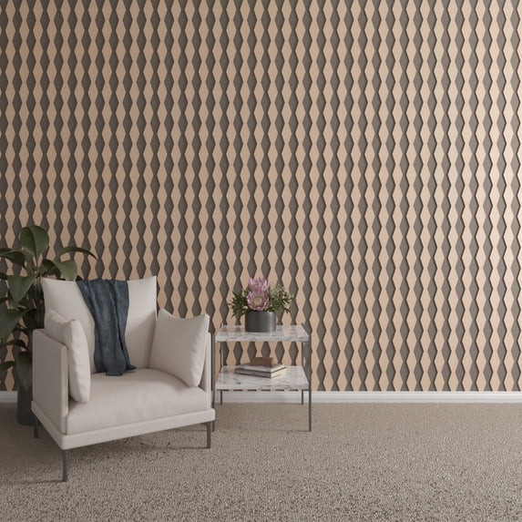 Ekena Millwork 47"H x 1/4"T Cimarron Adjustable Wood Decorative Slat Wall Panel Kit, Alder (contains 23 Slats + 1 Straight Edge Starter Slat)