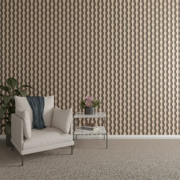 Ekena Millwork 47"H x 1/4"T Midland Adjustable Wood Decorative Slat Wall Panel Kit, Alder (contains 29 Slats + 1 Straight Edge Starter Slat)