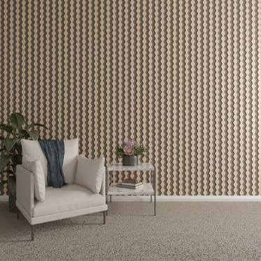 Ekena Millwork 47"H x 1/4"T Sheyenne Adjustable Wood Decorative Slat Wall Panel Kit, Alder (contains 27 Slats + 1 Straight Edge Starter Slat)