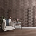 thumbnail image 1 of Ekena Millwork 47"H x 1/8"T Brazos Adjustable Acrylic Decorative Slat Wall Panel Kit, Rose Gold Mirror (contains 22 Slats), 1 of 11
