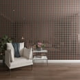 thumbnail image 1 of Ekena Millwork 47"H x 1/8"T Casablanca Adjustable Acrylic Decorative Slat Wall Panel Kit, Rose Gold Mirror (contains 30 Slats + 1 Straight Edge Starter Slat), 1 of 12