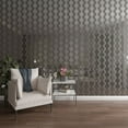 thumbnail image 1 of Ekena Millwork 47"H x 1/8"T Gypsum Adjustable Acrylic Decorative Slat Wall Panel Kit, Silver Mirror (contains 14 Slats + 1 Straight Edge Starter Slat), 1 of 12