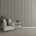 thumbnail image 1 of Ekena Millwork 47"H x 1"T Pandora PVC Adjustable Decorative Slat Wall Panel Kit, Unfinished (contains 16 Slats + 1 Straight Edge Starter Slat), 1 of 15
